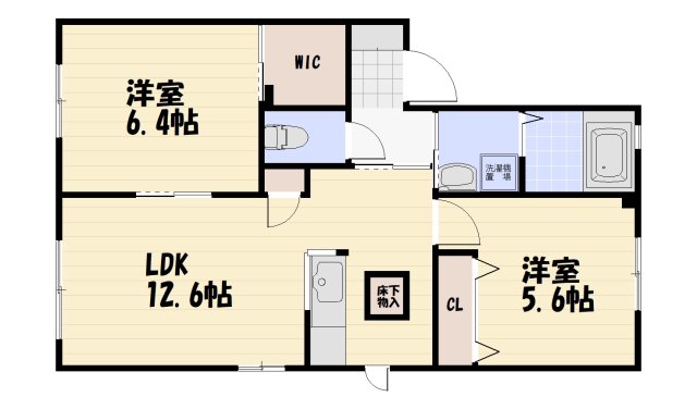 ヴィサージュ本城 B棟の間取り