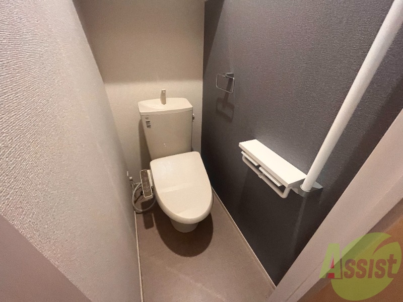 トイレ　トイレにはウォシュレットがついています。嬉しいですね。