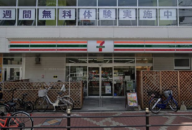 コンビニ　セブン-イレブン 地下鉄あびこ駅西店（コンビニ）まで400m