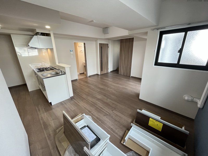 居室・リビング　★工事中ですがきれいでした★