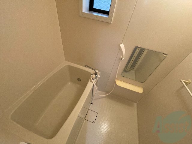 バス・シャワールーム　広々とした浴槽スペースでストレスなく利用出来そうですね。
