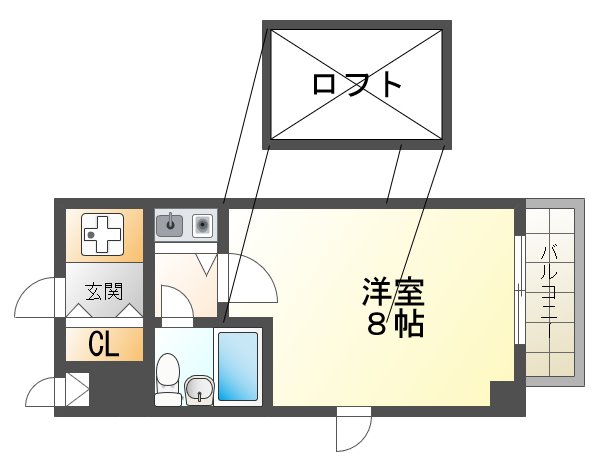 ルミエール上高丸の間取り写真