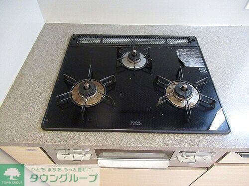 その他設備　コンロ、グリル※同タイプ別部屋前回募集時2023.7撮影