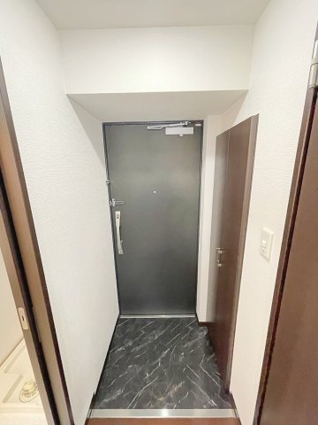 玄関　床と扉の色が統一されたきれいな玄関です