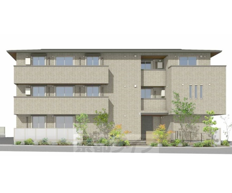 建物外観　予想図、完成予想図
