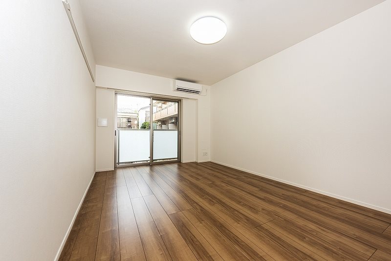 居室・リビング　角部屋の１kタイプ