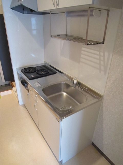 キッチン　２口ガスシステムキッチン