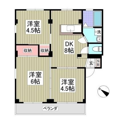 クオリティ所沢の間取り写真
