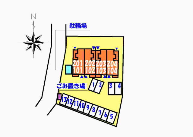 駐車場　駐車場配置図