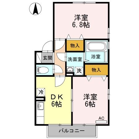 リビングタウン今里 C棟の間取り写真
