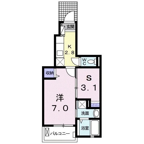 ＪＲ宇都宮線 小山駅 バス乗車時間：15分 最寄りバス停で下車 徒歩6分 3階建 築11年の間取り写真