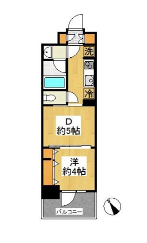 ＪＲ高崎線 尾久駅 徒歩6分 13階建 築17年の間取り写真