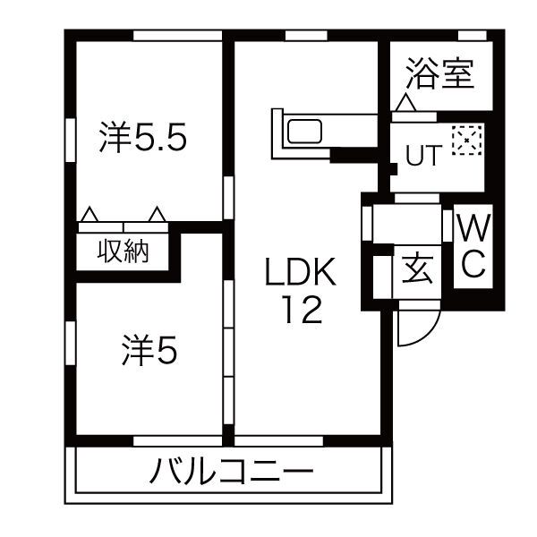 グレシアA棟の間取り写真