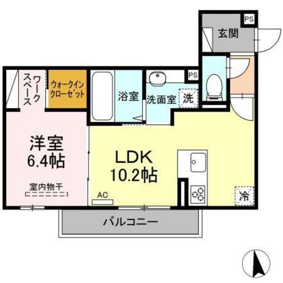 ＪＲ山陽本線 横川駅 徒歩19分 3階建 築4年の間取り写真