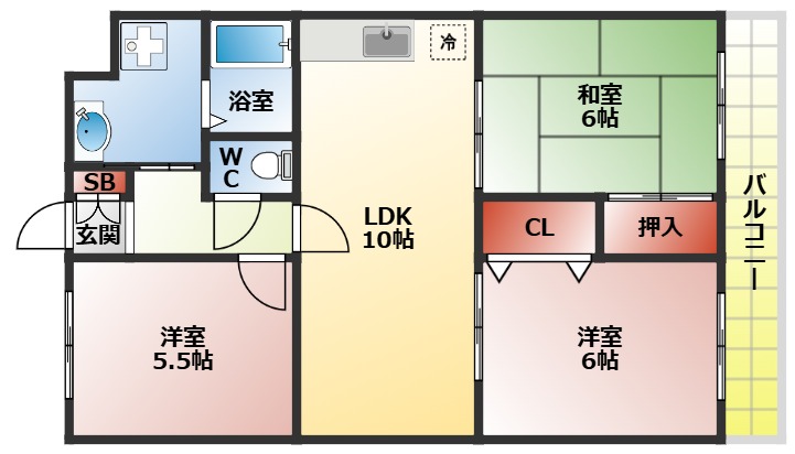 アクティ寝屋川の間取り写真