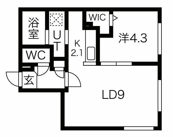 グランエリーナ南郷の間取り写真