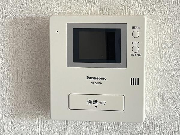 その他設備　モニター付インターホンでセキュリティ配慮