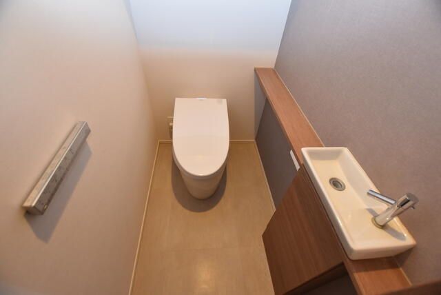 トイレ　ゆったりとした空間のトイレです
