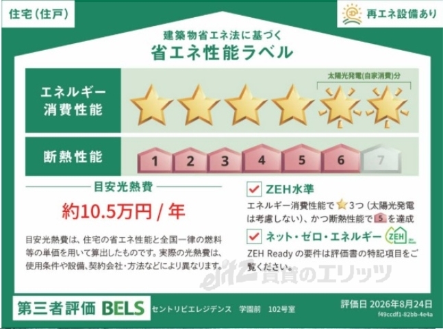 省エネ性能ラベル　省エネ性能ラベル