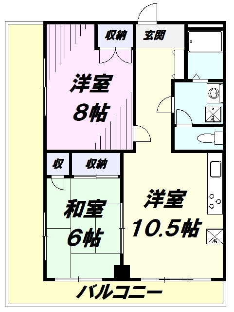 狭山ヶ丘ハイツB棟の間取り