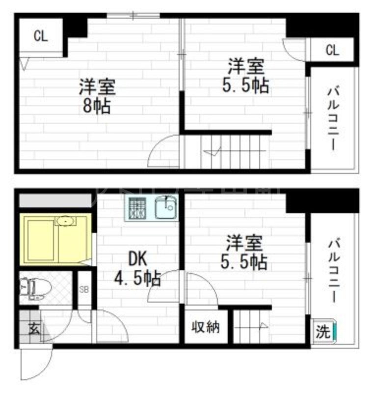 エルベ舎利寺の間取り