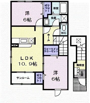 プロムナードＦ　I棟の間取り