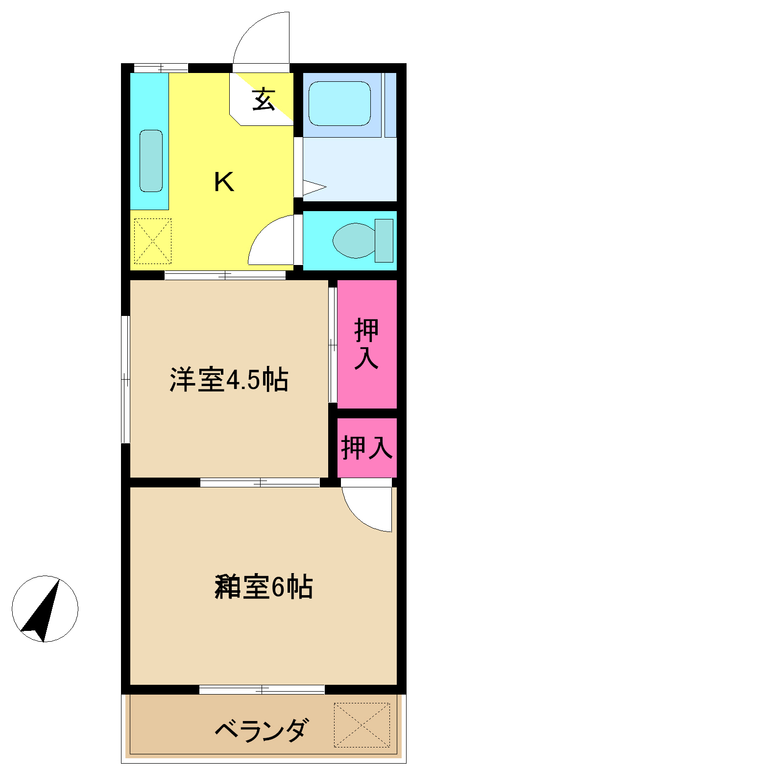 シスターハウス２５の間取り