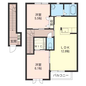 メルベイユBの間取り