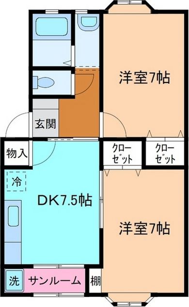 2DK Apartment in Kanazawa, Ishikawa — photo 2 of 3