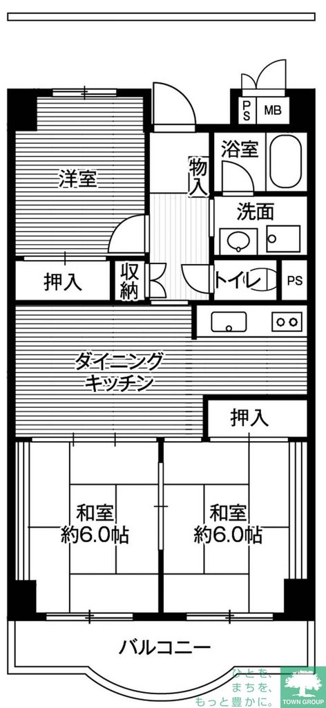 港区海岸のマンションの間取り