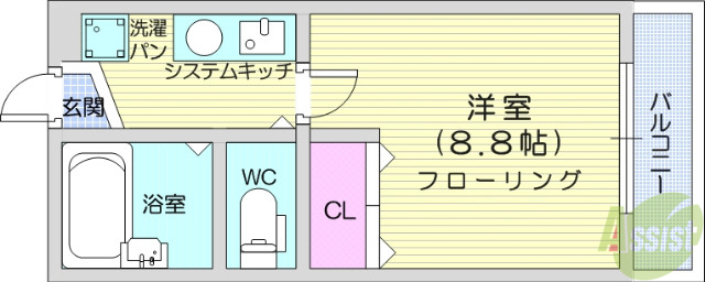 Brio Teracce泉中央の間取り