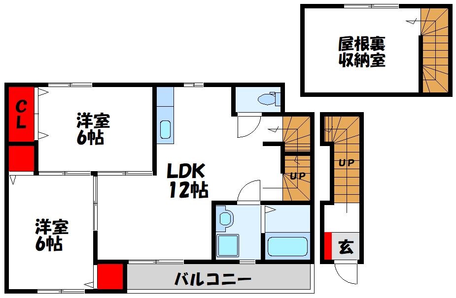 アメニティ赤間の間取り