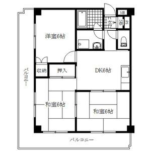 豊川市中央通のマンションの間取り