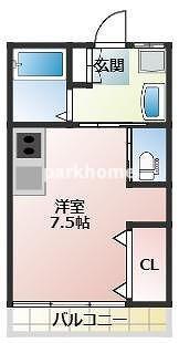 高知市一宮中町のマンションの間取り