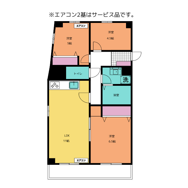 新栄グリーンハイツの間取り