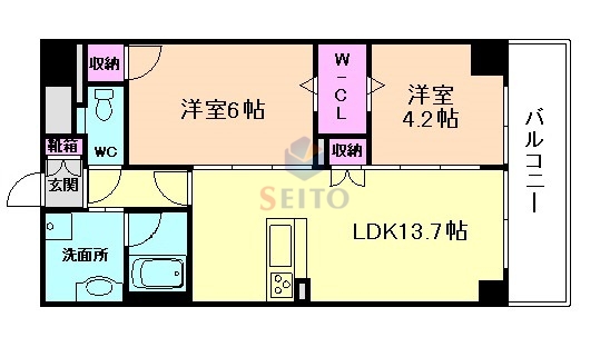 トリニティ豊中本町の間取り