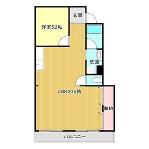 名古屋市守山区大森のマンションの間取り