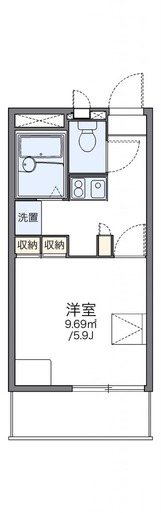 レオパレス西砂川の間取り