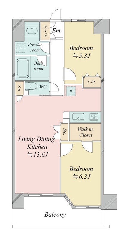 レジディア南千住の間取り