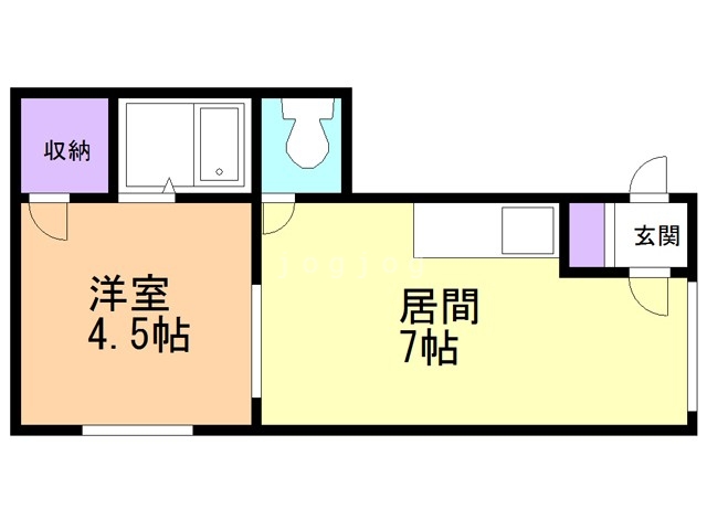 【札幌市中央区南二十条西のマンションの間取り】