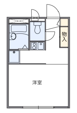 【新潟市江南区横越川根町のアパートの間取り】