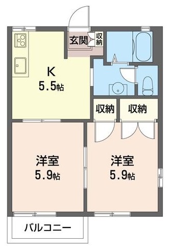 イーストヒルズの間取り