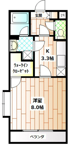 グローリオＭＫの間取り