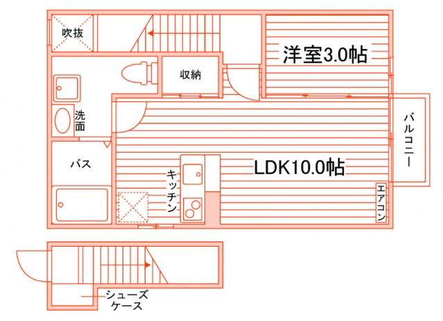 コンフォート八橋南の間取り