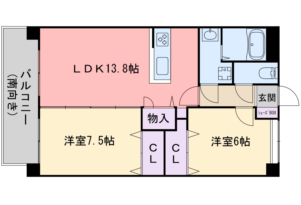 クレヴァフィルマンションの間取り