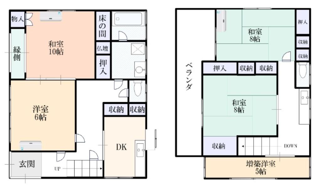 川口弥平貸家Cの間取り