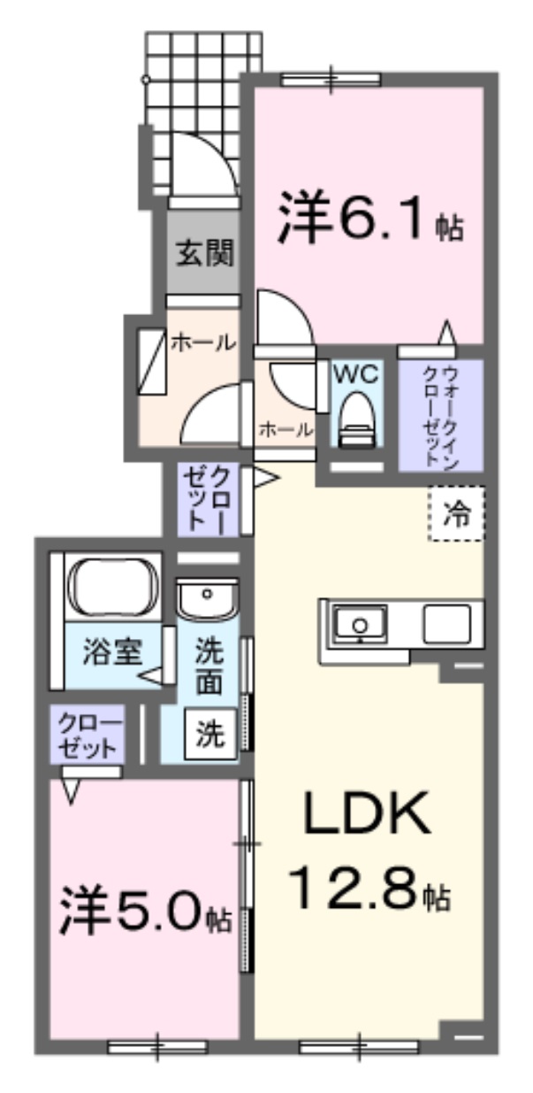 エススールVIIIの間取り