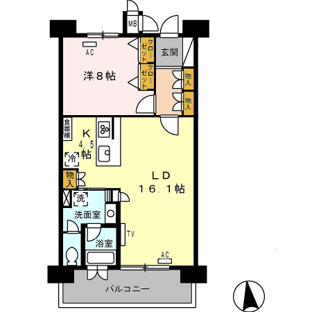 ロイヤルパークス西新井の間取り