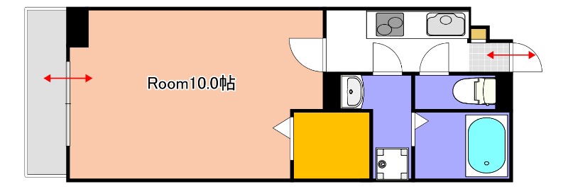 Friend Court岡山医大東の間取り