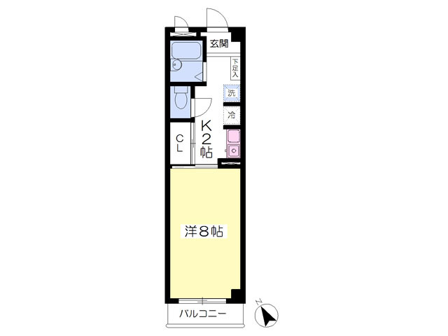 【パルコート新松戸の間取り】